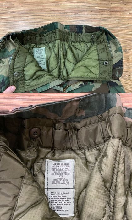 НОВЫЕ брюки US GI M65 Woodland Camo Field Pants + Liner, M-Long.