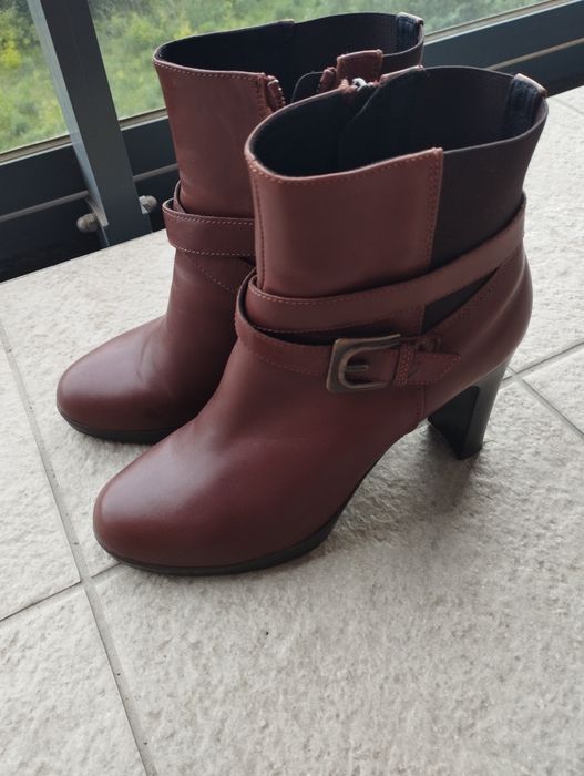 Buty Geox damskie 40 jak NOWE botki brązowe skóra