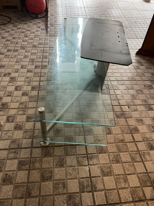 Móvel TV Vidro Inox