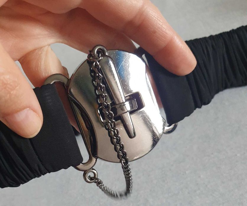 Pasek do plaszcza tuniki koszuli swetra, gumowy gruby klamra