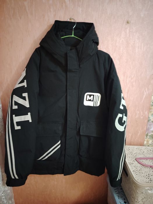 Куртка мальчику подростку осень зима с лампасами 15-16л 170р