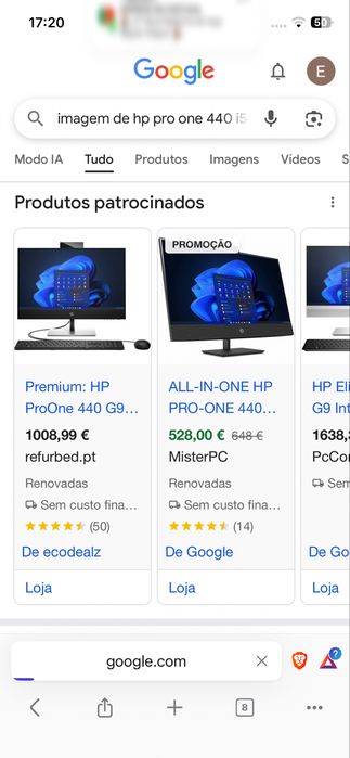 Hp ProOne 440 Core i5-9500T 2.20GHZ até 3.70GHZ