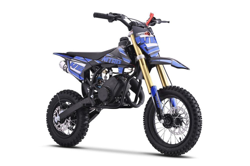 Motor Mini Cross Spalinowy Nitro 60Cc Niebieski