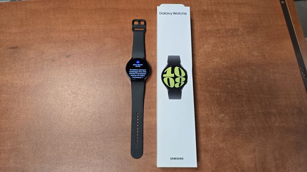 Samsung Galaxy Watch 6 44mm grafitowy, stan bdb, gwarancja