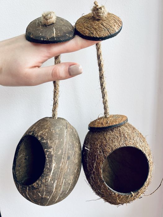 ЕкоДІМ, годівничка та гойдалка для домашніх улюбленців з кокосу