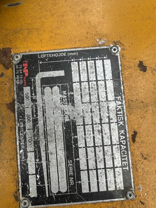 Wózek widłowy gazowy TCM FG18T9H Triplex | Gaz + benzyna