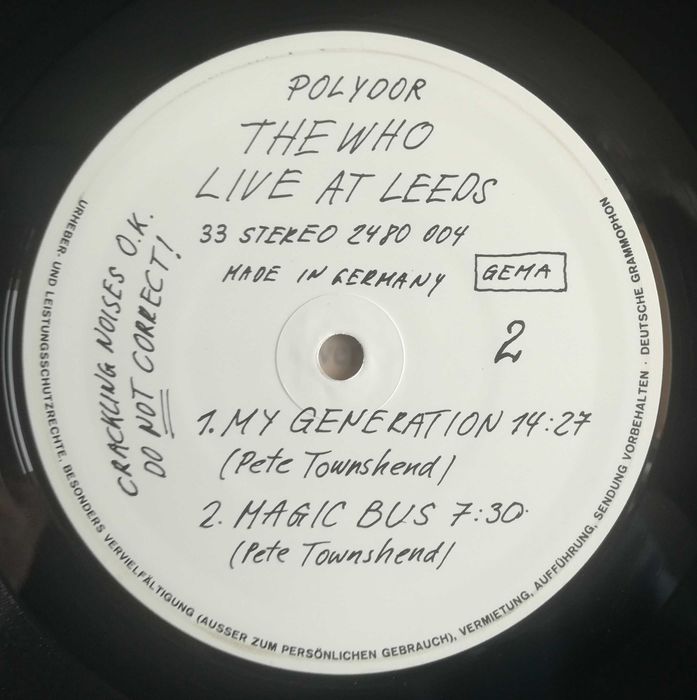 The Who - Live At Leeds - płyta winylowa