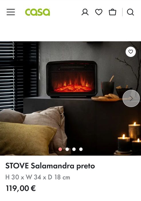 Salamandra/aquecedor elétrico