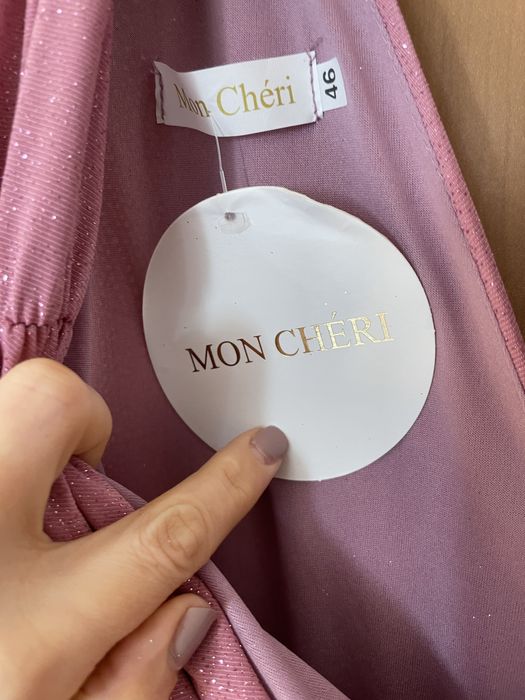 Nowa suknia sukienka wieczorowa brokatowa wesele Mon Cheri rozm. 44/46