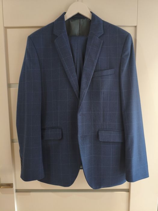 Garnitur Slim 176/104 Granatowy super stan