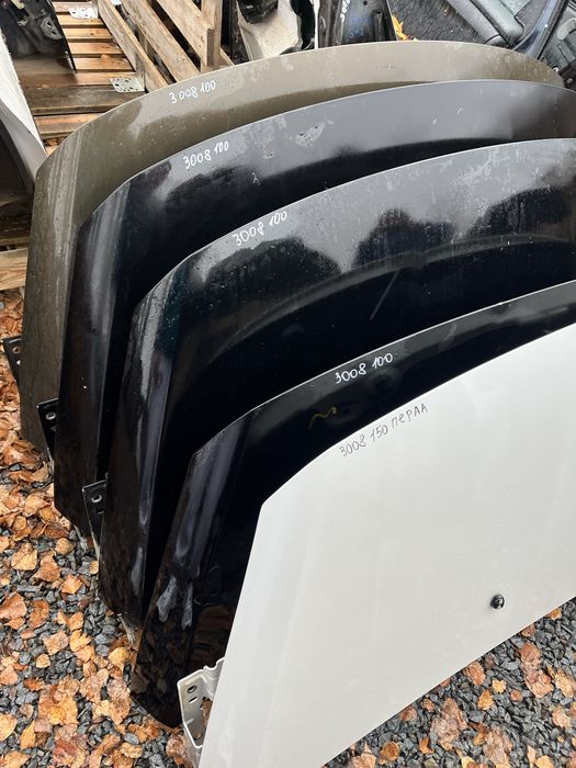 Капот пежо 3008 peugeot 3008 біла перла