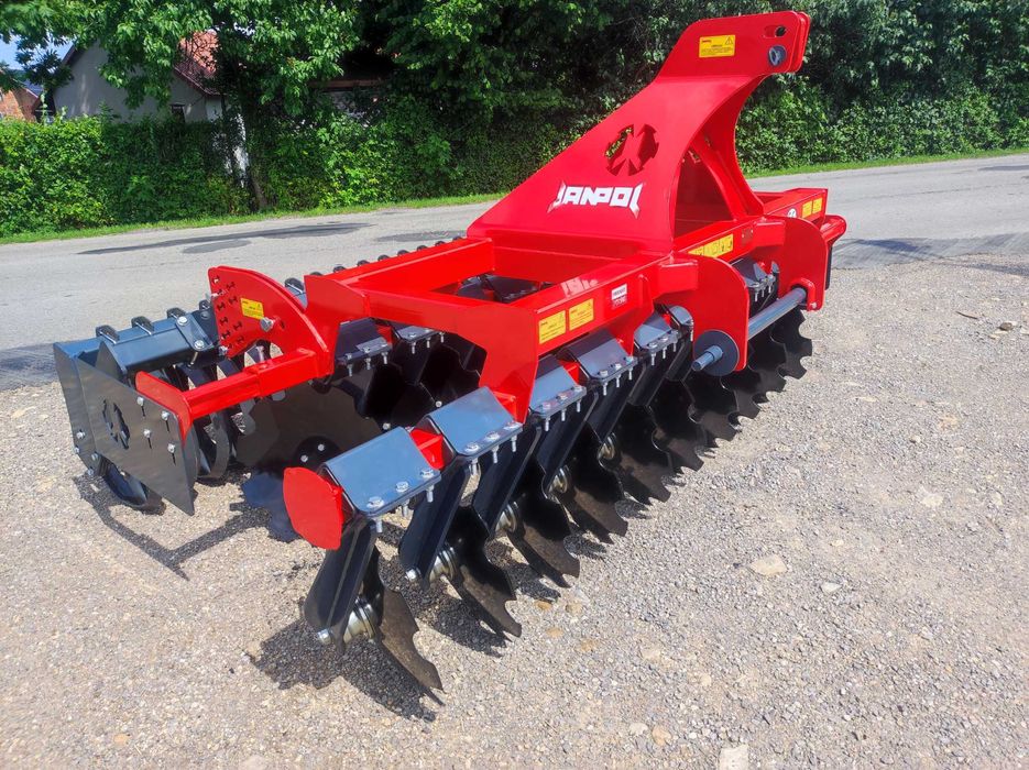 Brona talerzowa 1,6-3m TALERZÓWKA Janpol/ packer/struna OD RĘKI