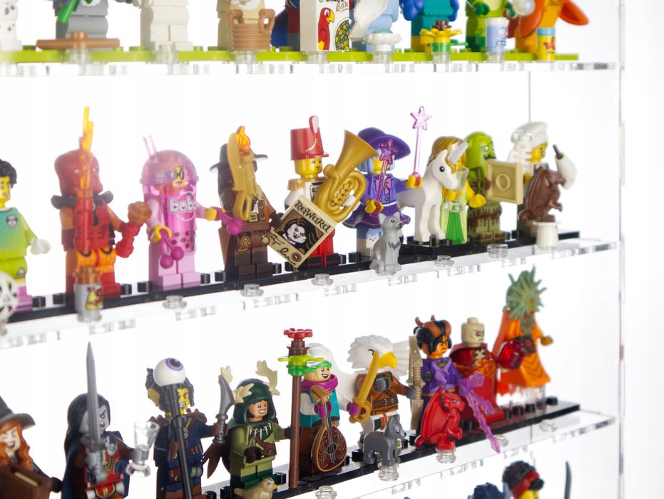 Duża Gablota Pojemnik Witryna Na 60 Lego Minifigurki Plus Ekstra Stud