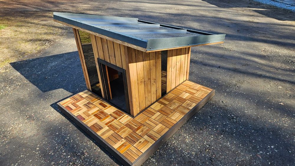 Buda dla psa ocieplona z oknami 2026r