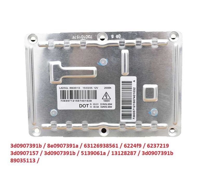 Balastro Xenon vw audi a4 b6 bmw e87 citroen c4 e c5 Novo