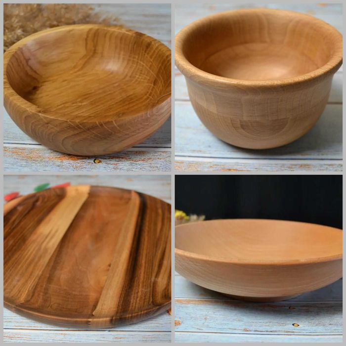 Деревянная миска от изготовителя / Посуда из дерева /  Тарелки