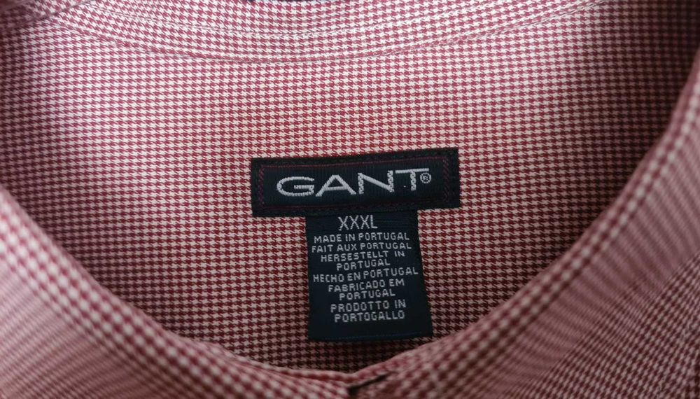 GANT  koszula z krótkim rekawem w pepitkę roz 4XL