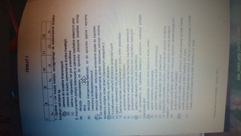 Notatki,egzaminy na studia RACHUNKOWOŚĆ studia magisterskie 2 stopnia