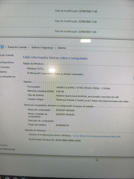 Computador AIO HP Eliteone G800 i7 SSD