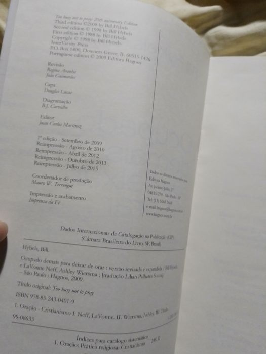 Ocupado demais P/deixar de orar-Bill Hybels-9E-Carapins Bébé3E Desde3E