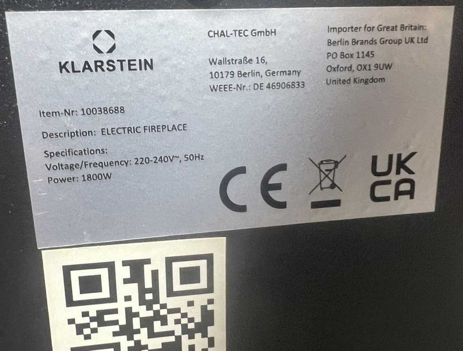 Електрокамін Klarstein