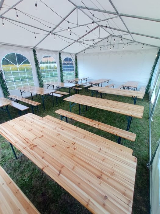 Zestawy Biesiadne stół+2 lawki 170x50x77! Promocja! 390 PLN!