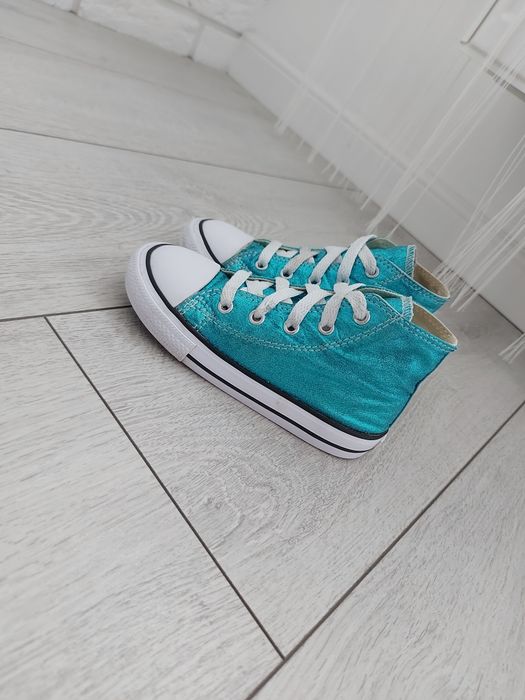Buty trampki converse brokatowe wysokie 25 Wkładka 16 cm ręcznie