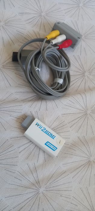 Nintendo Wii Completo + 2 Controles + Jogos Wii Sports + Pistola  + wii2hdmi