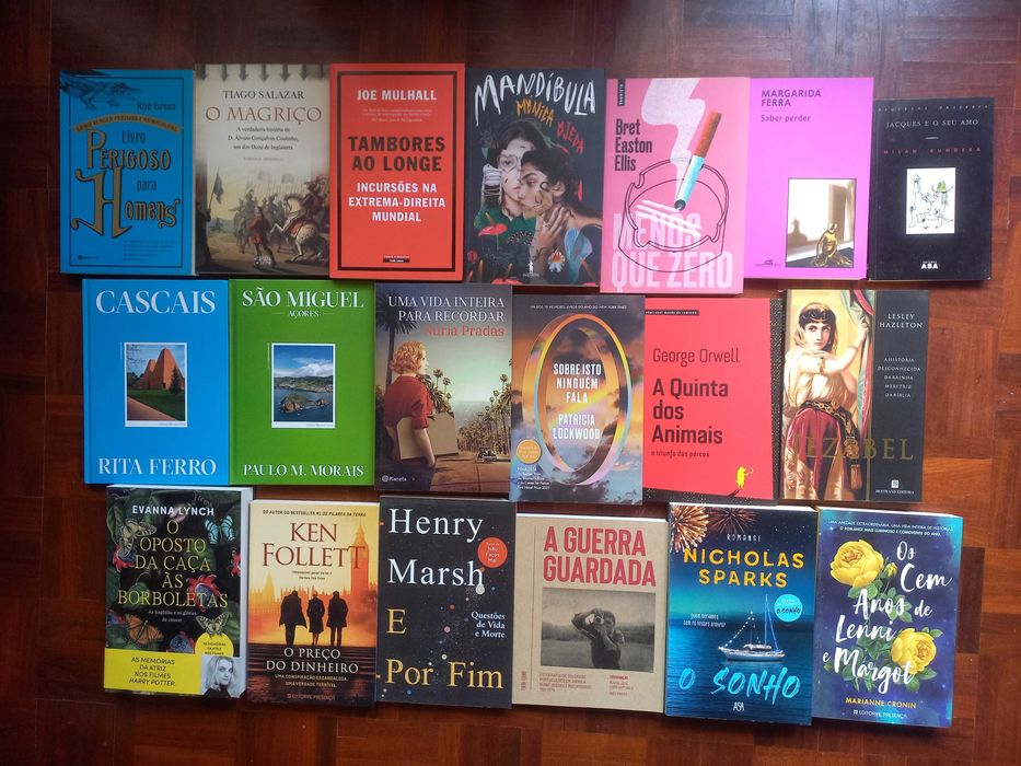 Lote de 180 livros