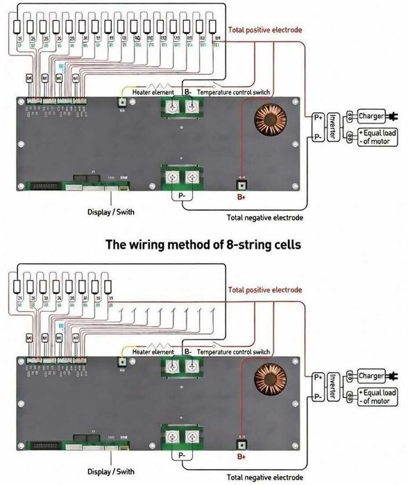 JK BMS PB2A16S15P V19 UART 150A 8S-16S 2A