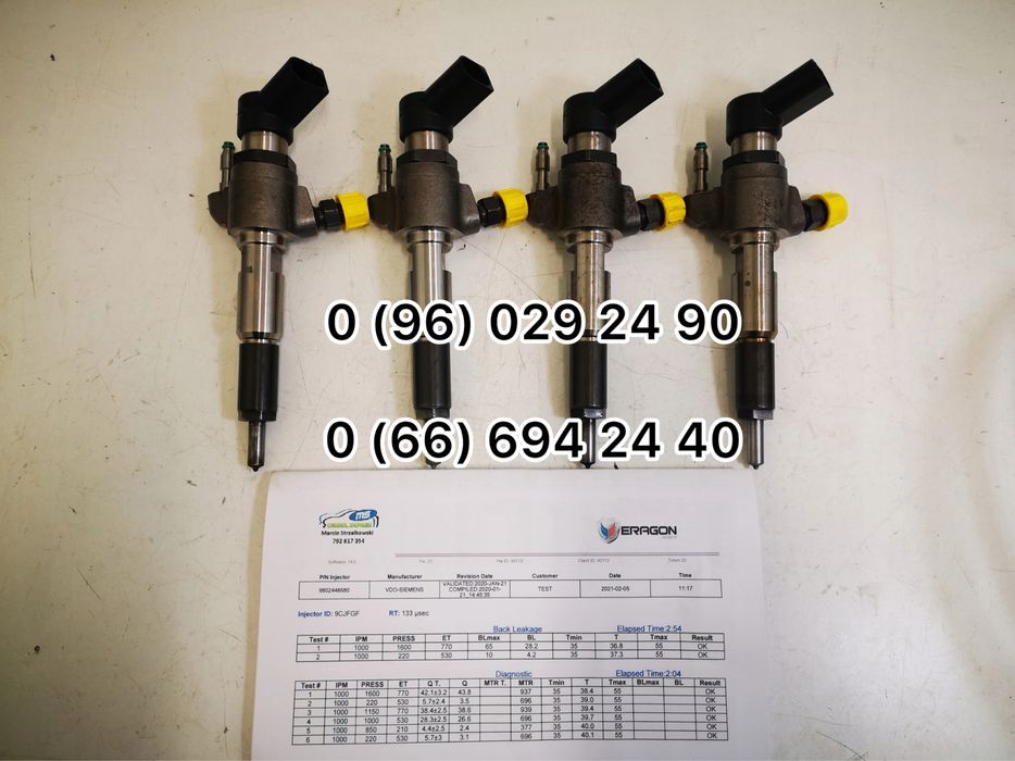 Форсунки 9674973080 50274V05  Пежо Вольво 9802448680  Мазда 1,6TDCI
