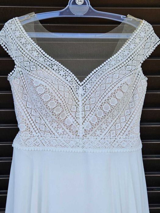 Vestido de Noiva Daniela Di Marino – Estilo Boho Romântico(como novo)