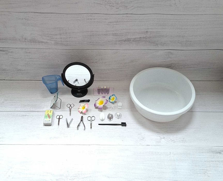 Akcesoria Przedmioty Ozdoby Wyposażenie do Łazienki Kosmetyczka 20 el