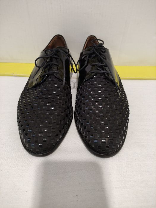 APOLLO стильные кожаные мужские туфли Р.41,5