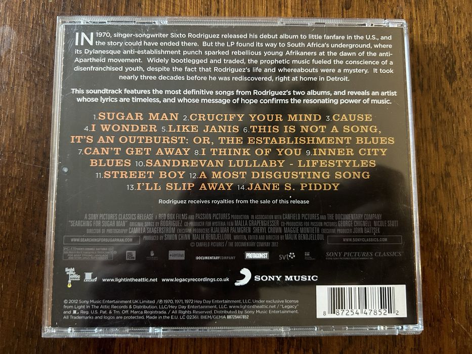 Rodriguez  - Searching For Sugar Man 2013 CD