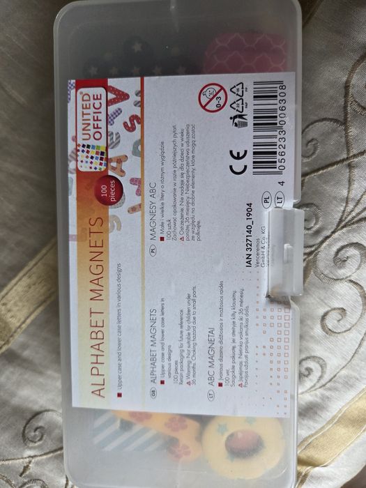 Literki magnetyczne na lodówkę