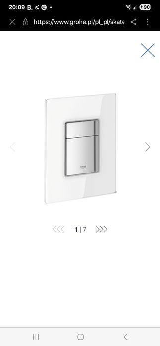 Grohe nowy przycisk spłukujący  srebrny