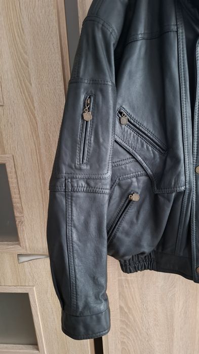 Kurtka męska skórzana z PRL-u