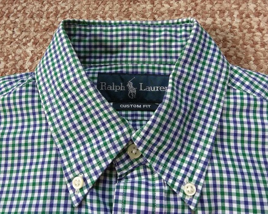 RALPH LAUREN Polo рубашка винтажная custom fit ОРИГИНАЛ S-M