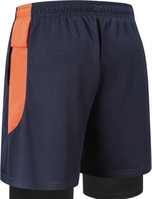 Nowe 2 pary spodenek meskich sportowych granatowe czarne M