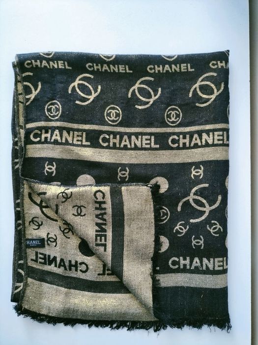 Шарф Chanel шерсть и шелк