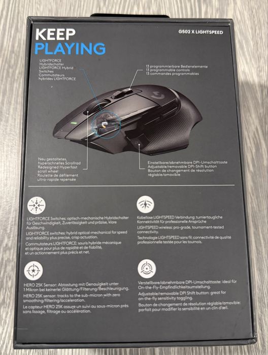 Мышь игровая Logitech G502 X Lightspeed