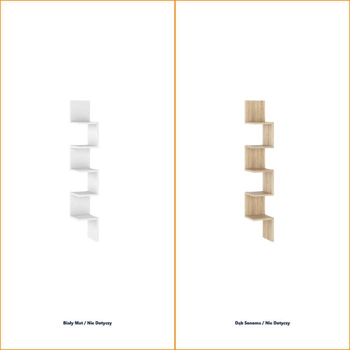 Regał Wiszący Na Książki Zigi 22cm Wysoka Półka Do Salonu Nowoczesna