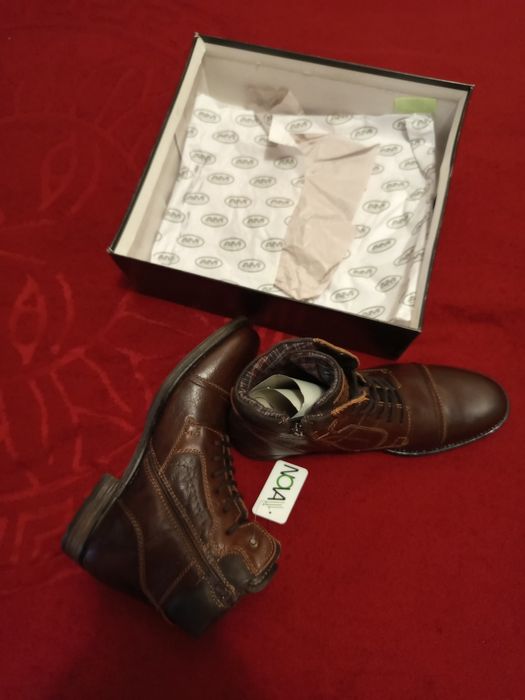 Чоловічі зимові шкіряні черевики,AM,shoes,Індія(USA)(12)(,45-45,5))