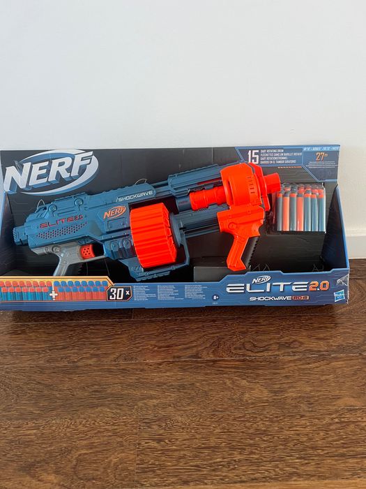 Nerf Elite 2 nova com um conjunto de 30 balas