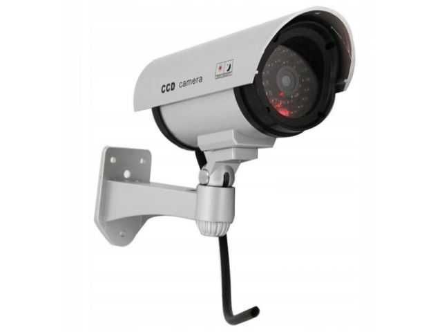 ATRAPA kamery przemysłowej KAMERA na baterie czerwona dioda o