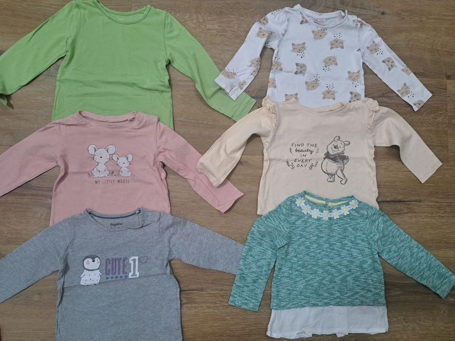 Paka ubrań dla dziewczynki rozmiar 86