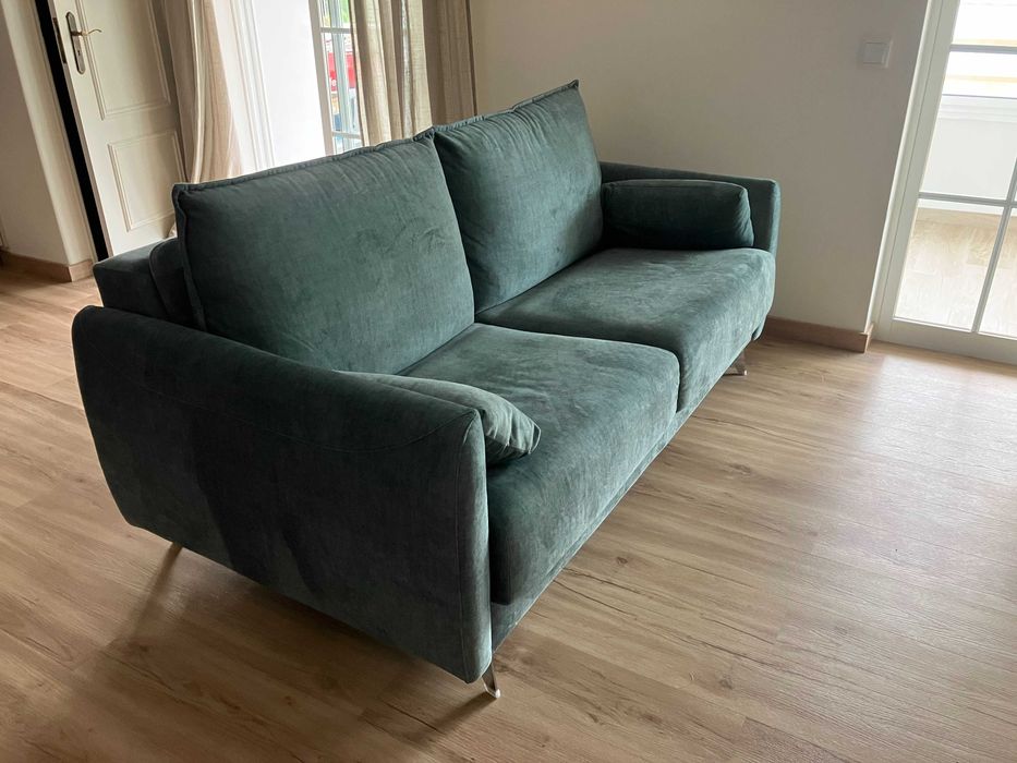 Sofá cama Fedra com sistema de abertura italiano.