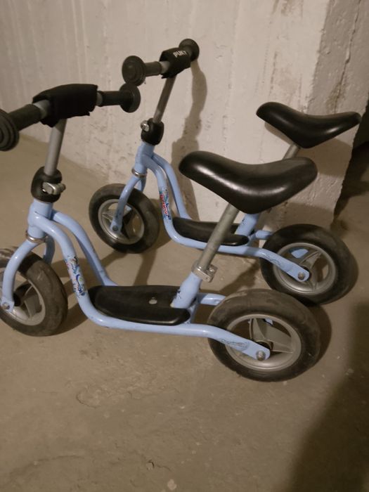 2 rowerki biegowe Puky st bdb  Cena za oba.  Rowerek BMX gratis