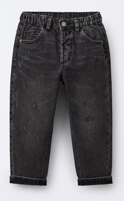 Chłopięce spodnie jeansowe Zara baggy 104